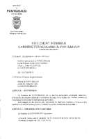 Règlement intérieur garderie 2026 2027